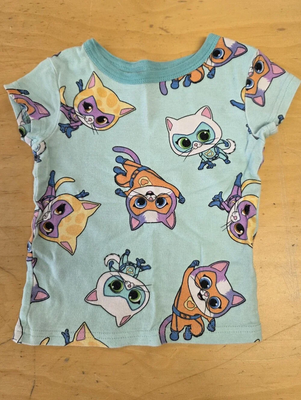 Disney Super Kitties Light Aqua Two-Piece Pajama Set